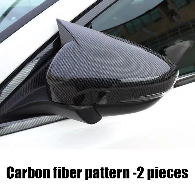 Bull horn rearview mirror protective cover bright black ABS material For Ford Focus MK4      2024