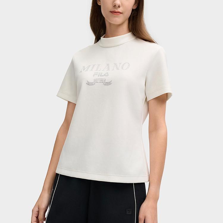 FILA MILANO T Shirt Women's Cloud White F11W515102F-WT