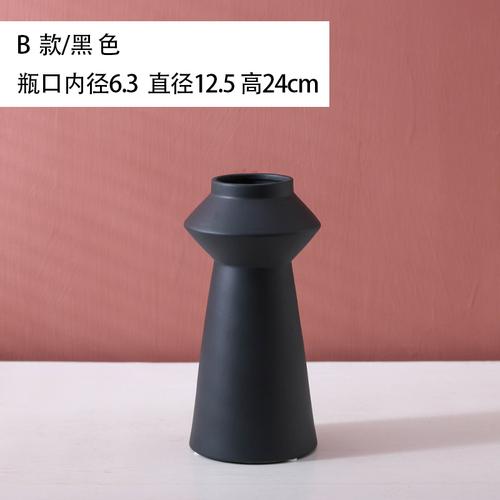Ceramic Vase Minimalist Solid Color Vases for Flowers Abstract Art Desk Decoration Flower Arrangement Decorative Ornaments
