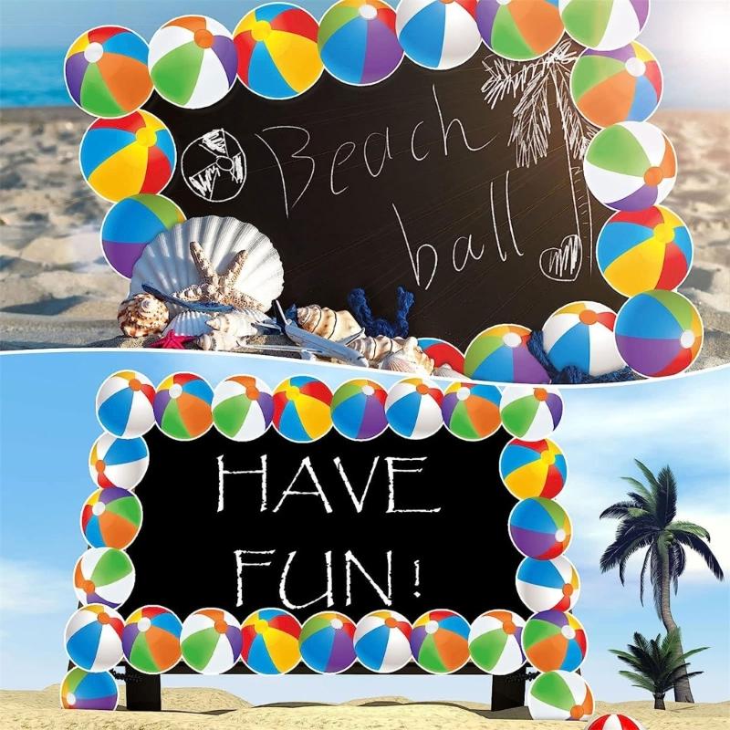 Colorful Beach Balls Border Trim Bulletin Board Border Trim 16ft-69ft for Notice Board Chalkboard Classroom Decoration