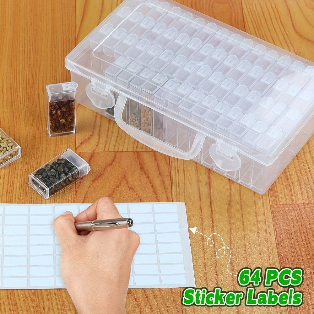 Clear Perler Beads Storage Boxes with Handle Storage Box Diamond Embroidery Accessories Drill Box