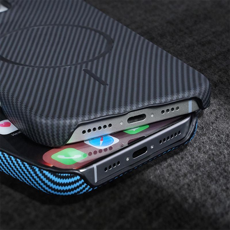 OnePlus 15T/ACE6 Magnetic Carbon Fiber Texture Phone Case with 1+Turbo6 Bracket