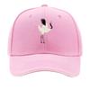 Crane Baseball Cap Adjustable Lightweight Vintage Hat Animal Theme Hand Washable Buckle Closure Sandwich Baseball Cap