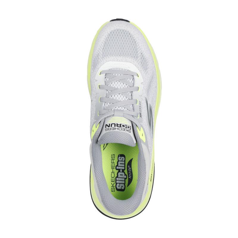 Skechers Goran Max Cushioning Arch Fit Cool Core Casual Simple Fashion Comfortable Low Top Running Shoes Men Sneaker Light-Gray 220584-WGY