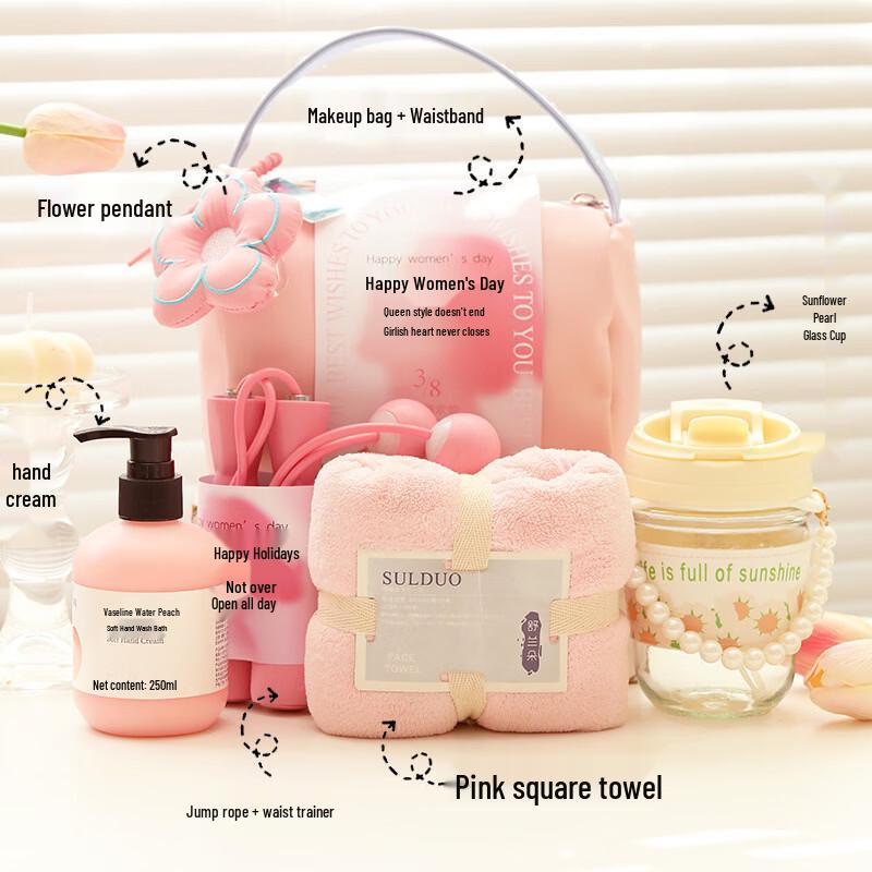 Goddess Day Gift Set with Pearl Glass Cup & Accessories