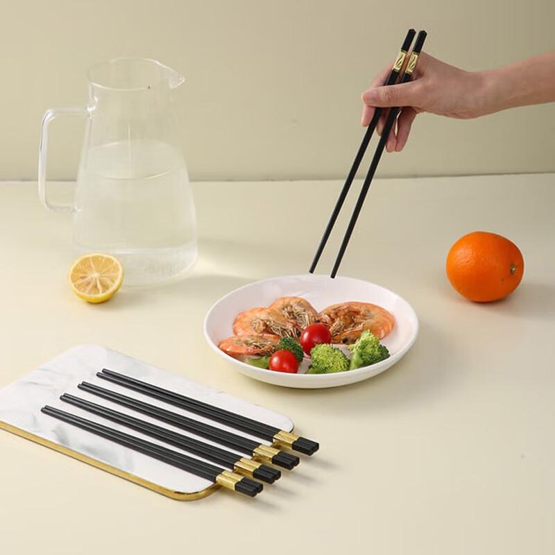 Premium Heat-Resistant Alloy Chopsticks (10 Pairs)