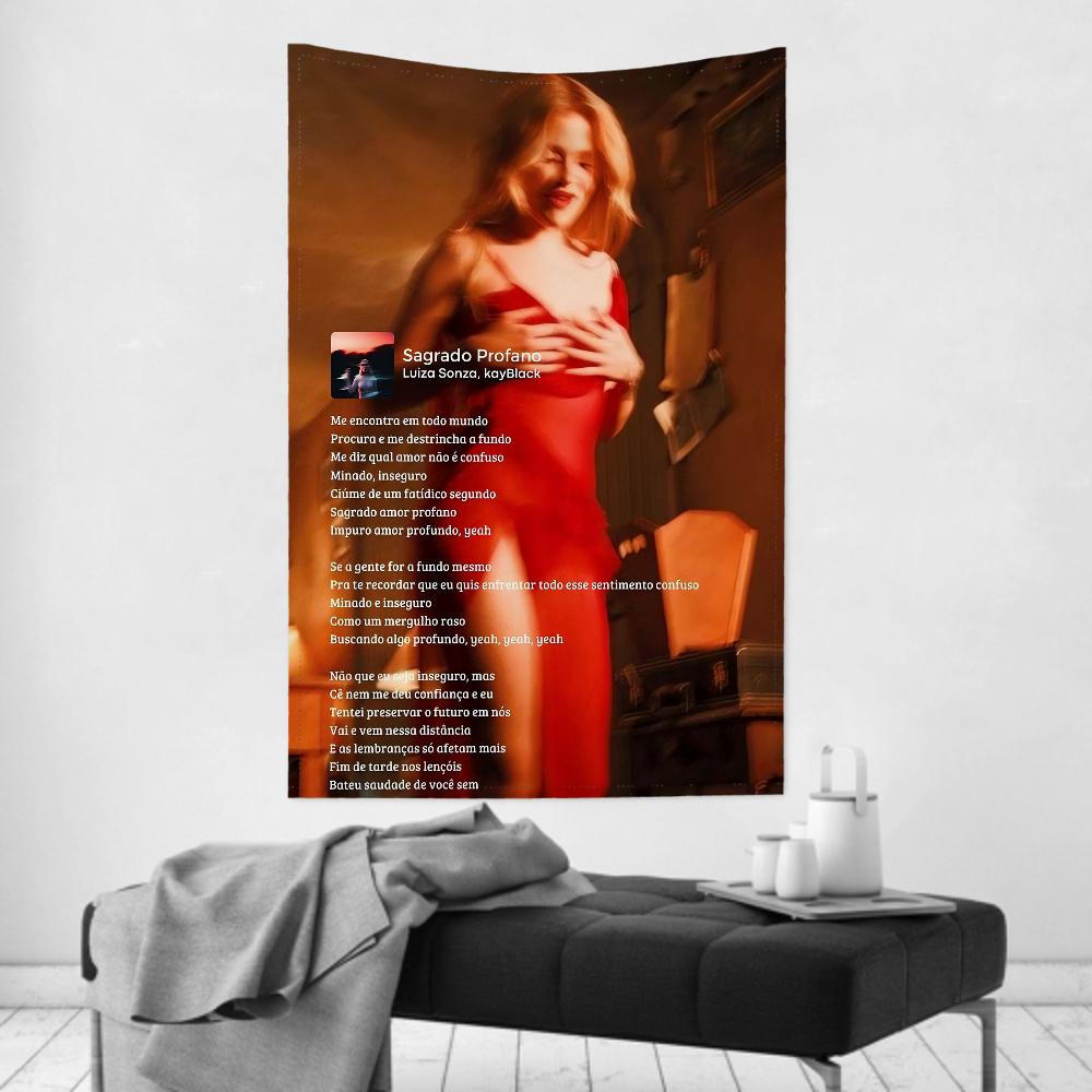 Brazilian Singer SSongwriters Luisa SSonza Tapestry Room Decor Wall Cloth Party Hanging Background Room Decor Baby Room