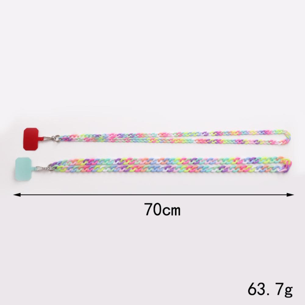 Rope Acrylic Mobile  Phone Chain Smart Phone Strap Crossbody Cellphone Strap Necklace Phone Lanyard