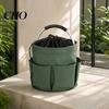 Faltbare Reinigungswerkzeugtasche Aufbewahrungstasche mit Griff & Kordelzug, Wasserdichte Oxford-Stoff Multi-Taschen, Großer Organizer-Korb für Outdoor-Camping
