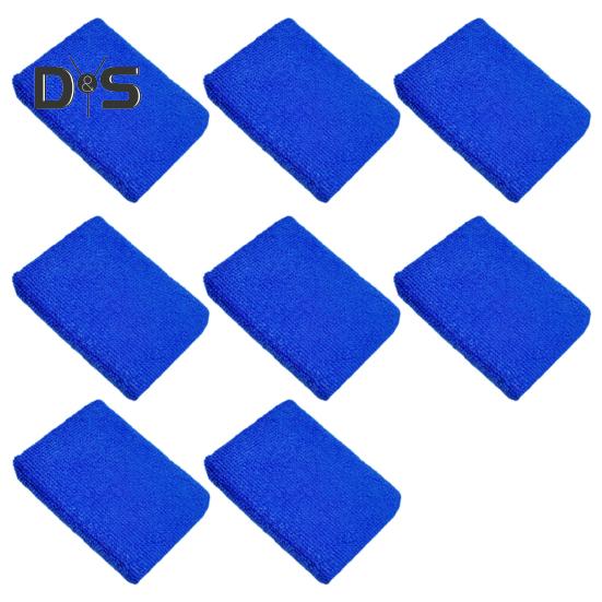 

8 шт., автомобильный аппликатор из микрофибры, водопоглощающая эластичная утолщенная прямоугольная губка для автоматической полировки воском, чистящая губка для детализации автомобиля, косметические принадлежности королевский синий