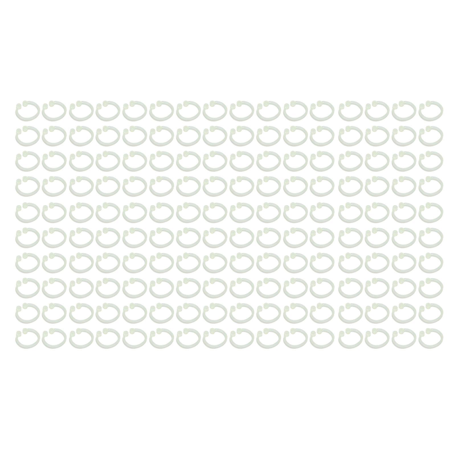 

160 шт. Кольца для скоросшивателя Материал ПЭ Прочные Долговечные Простое использование Широкое применение Кольца для книг для