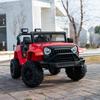 12V 7AH Ride-On Truck Jeep, Kids Electric Car with Parent Remote Control, Spring Suspension, LED Lights, Bluetooth, Music, Red