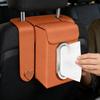 Car Tissue Holder Facial Paper Organizer with 2 Hooks Tissue Box Holder for Car for Backseat Headrest Travel Road Trip Interior