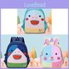 Childrens Animal Pattern School Bag With Lightweight Nylon Material And Ventilated Back Panel For Daycare