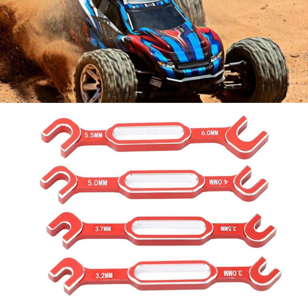 4Pcs/Set Multifunction RC Car Wrenches 3.0-6.0mm RC Maintenance Spanner  For RC Crawler