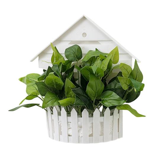 Hanging Flower Basket, Sustainable Use Handcrafted Unique Design, Durable Wear-Resistant Home Decoration, for Balcony Garden E