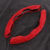 2Pcs Universal Car Steering Wheel Cover Winter Suede Anti-skid Plush Steering Wheel Booster Cover Protection Kit Car Accessories