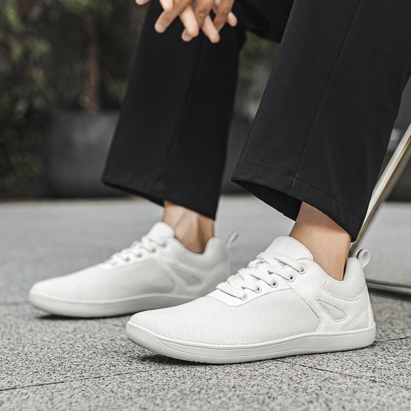 Breite Zehenbox Barfuß-Stil Leichte Gehschuhe Herren Damen Outdoor Freizeit Wandern Atmungsaktive Low-Top-Sneaker