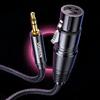Audio cable 3.5mm mini jack (male) - XLR (female) 1m black