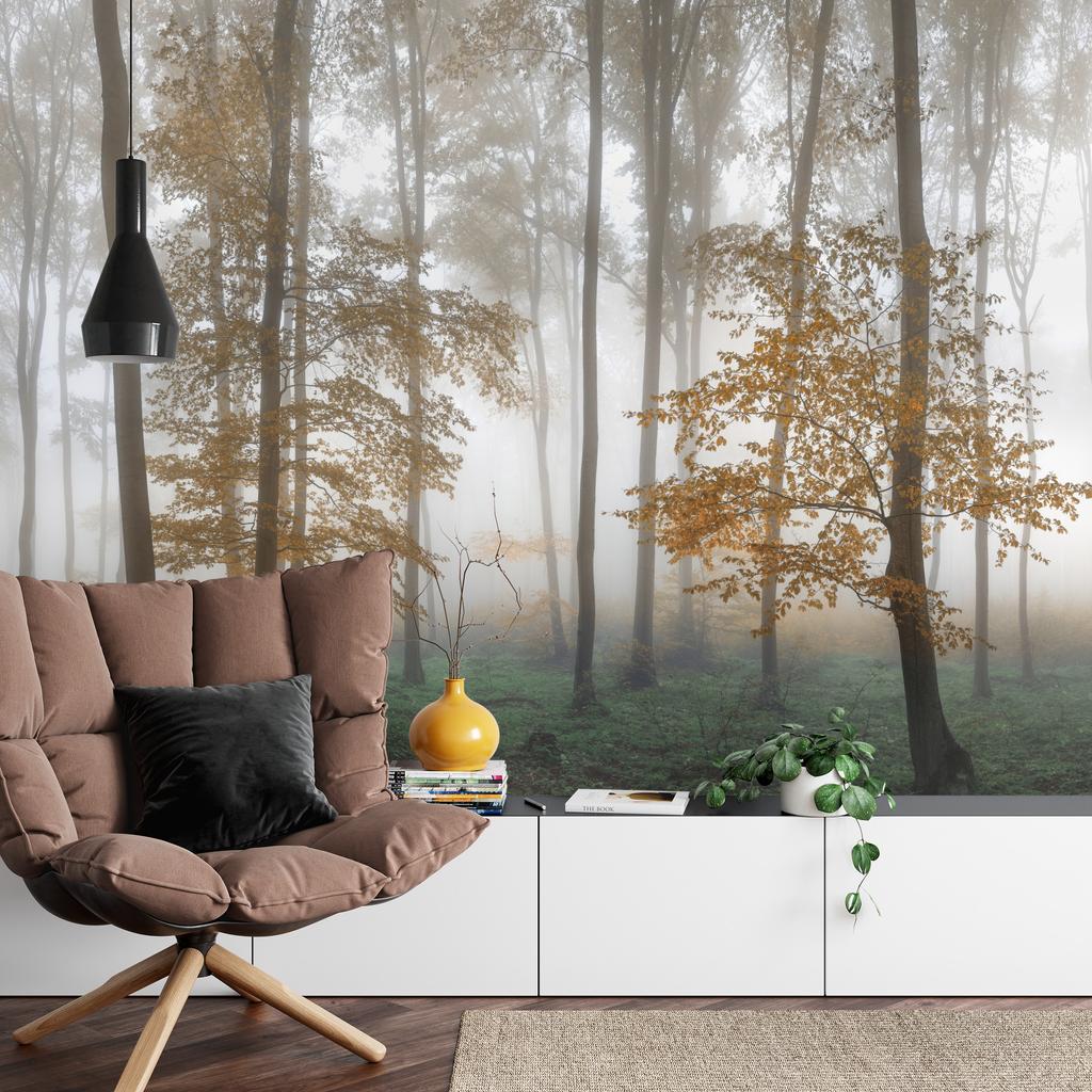 Photomural Forest In Fog Smooth Vinyl 180x120