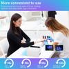 Cordless Rechargeable 72W UV LED Nail Lamp, Wireless Gel Dryer with Metallic Reflector & Base (White)