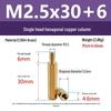 C3604 Brass Hexagonal Pillar with M2/M2.5 Internal & External Threads: Camera Stud Fixing Spacer Screw Rod