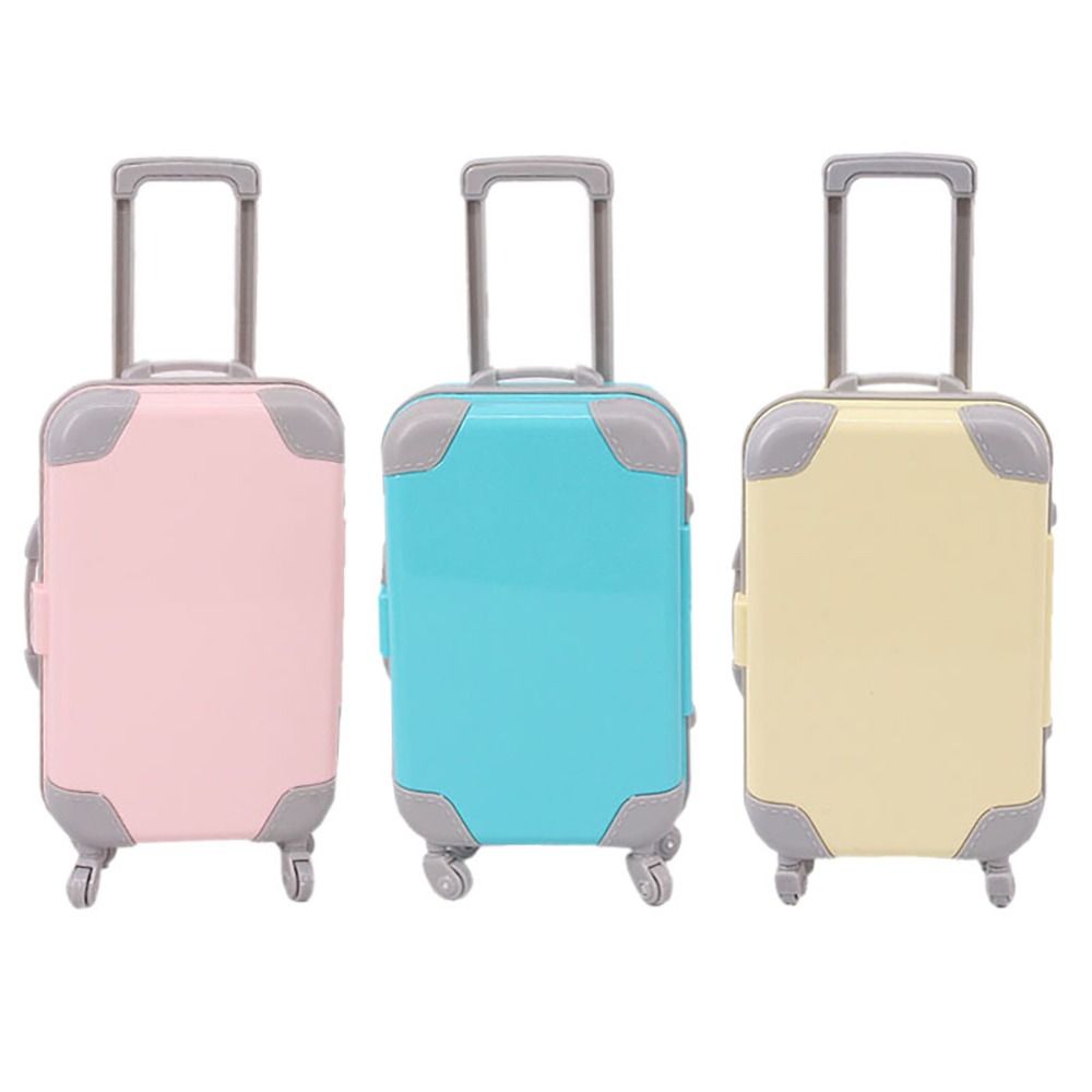 Creative Scene Model For 18Inch Miniature Luggage Doll Trolley Trunk Playing House Dolls Accesories