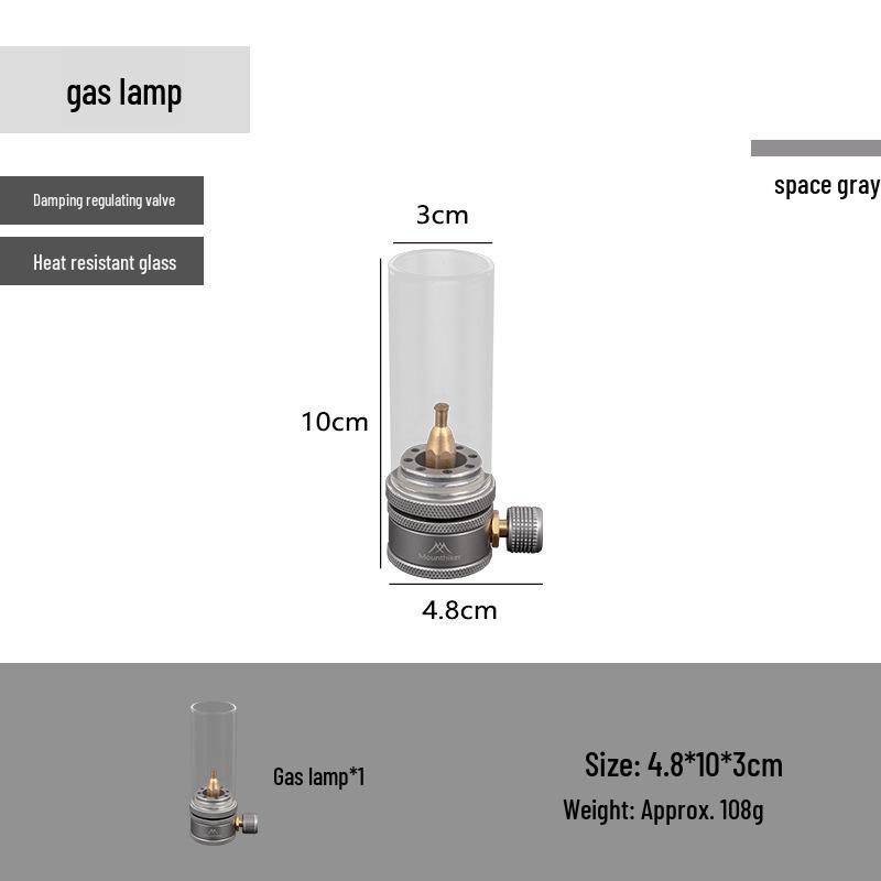 Mountain Guest Camping Gas Lamp with Long Battery Life - Outdoor Tent, Ambiance, and Inflatable Candle Lamp