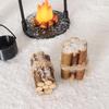 Miniature Christmas Sleigh Stove Model: Outdoor Hanging & Halloween Scene Props for OB11