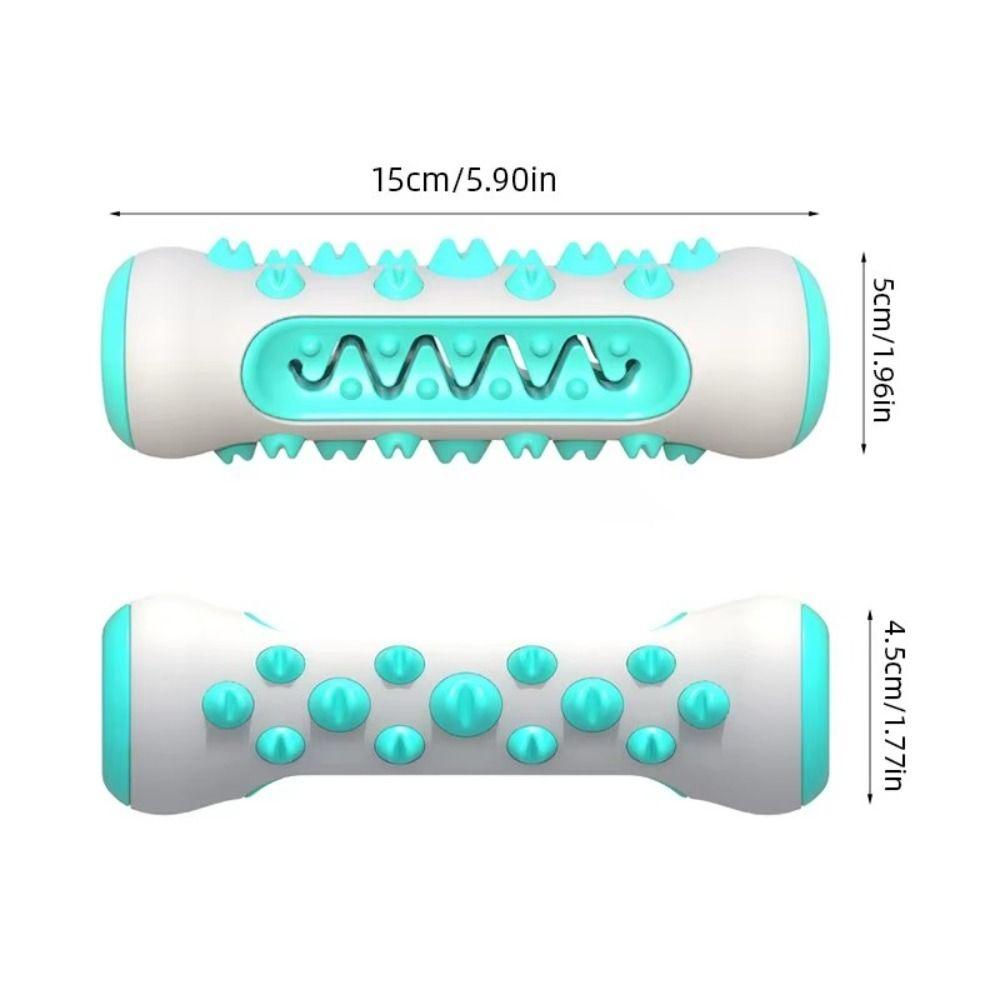 Bite Resistant Dog Toothbrush Non-slip Dog Teething Bones Rod Puppy Cleaning Toy  Pet Gift
