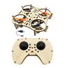 DIY Holz Drohnen Modellbausatz 3D Bausteine Quadcopter STEM Spielzeug mit Ein-Tasten-Start Not-Aus-Funktion 3 Geschwindigkeiten