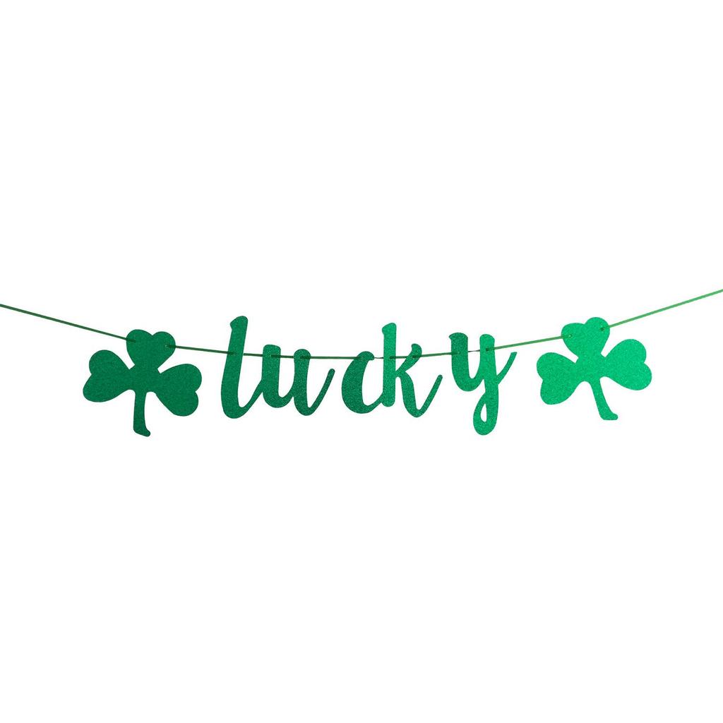 St. Patrick's Day Shamrock Party Decoration Flags