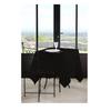 Nappe Carrée - 180 X 180 Cm - Polyester 100% - Couleur Noir - Lavable En Machine