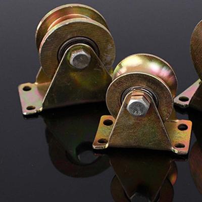 2pcs Heavy Duty V Groove Pulleys Smooth Rolling Corrosion Resistant V Sliding Track Wheels 2.5 / 3 Inch Industrial Grade