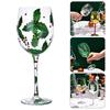 Festival High Stem Wine Glass Christmas Themed Goblet Elegant High Stem Drinking Cup Sophisticated Beverage Drinkwares