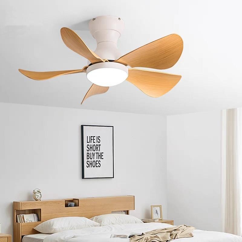 22/29 inches DC Motor Ceiling Fans With Remote Control Modern Mini Corridor Smallhouse Nickel Ceiling Fan With LED Lights