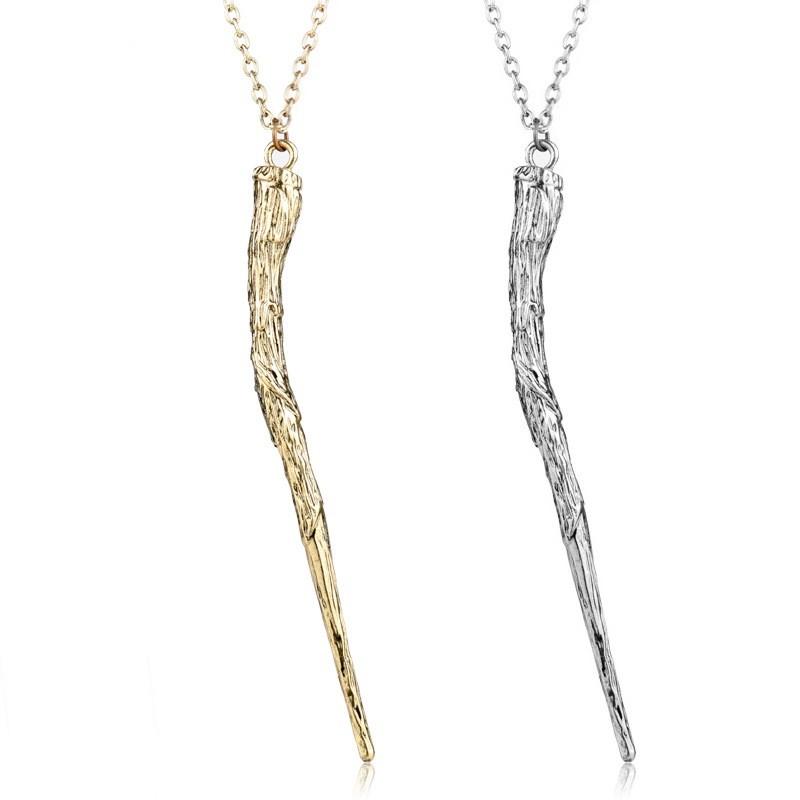 Harry Luna Potter Fleur Bellatrix Ron Magic Wand Pendant Necklace Gift Kids