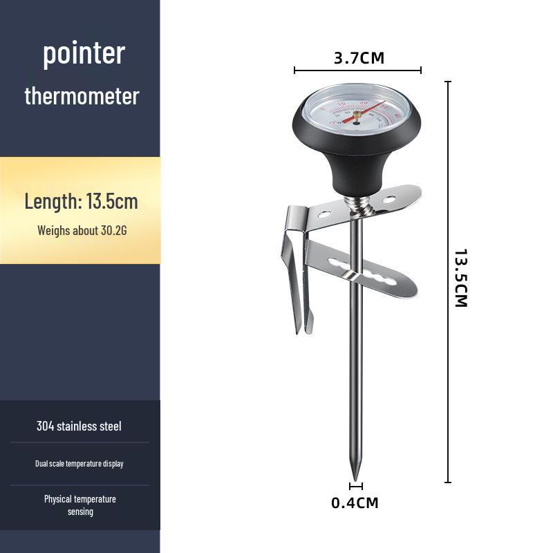 

Stainless Steel Clip-On Coffee Thermometer for Pour-Over Pots