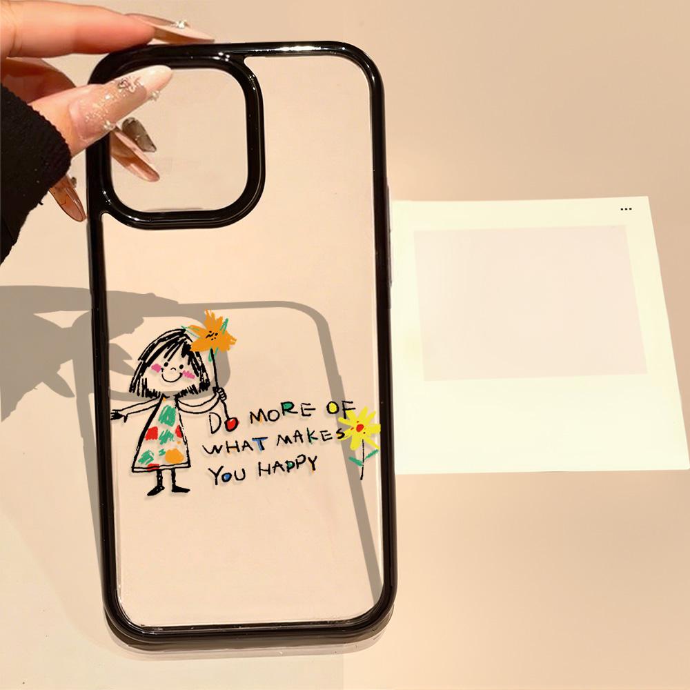 Acrylic Phone Case for iPhone 11 12 13 14 Pro 12 14 16 Pro Max for Samsung A16 A36 A56 S24 FE High-quality Painted Anti-fall Mobile Phone Case