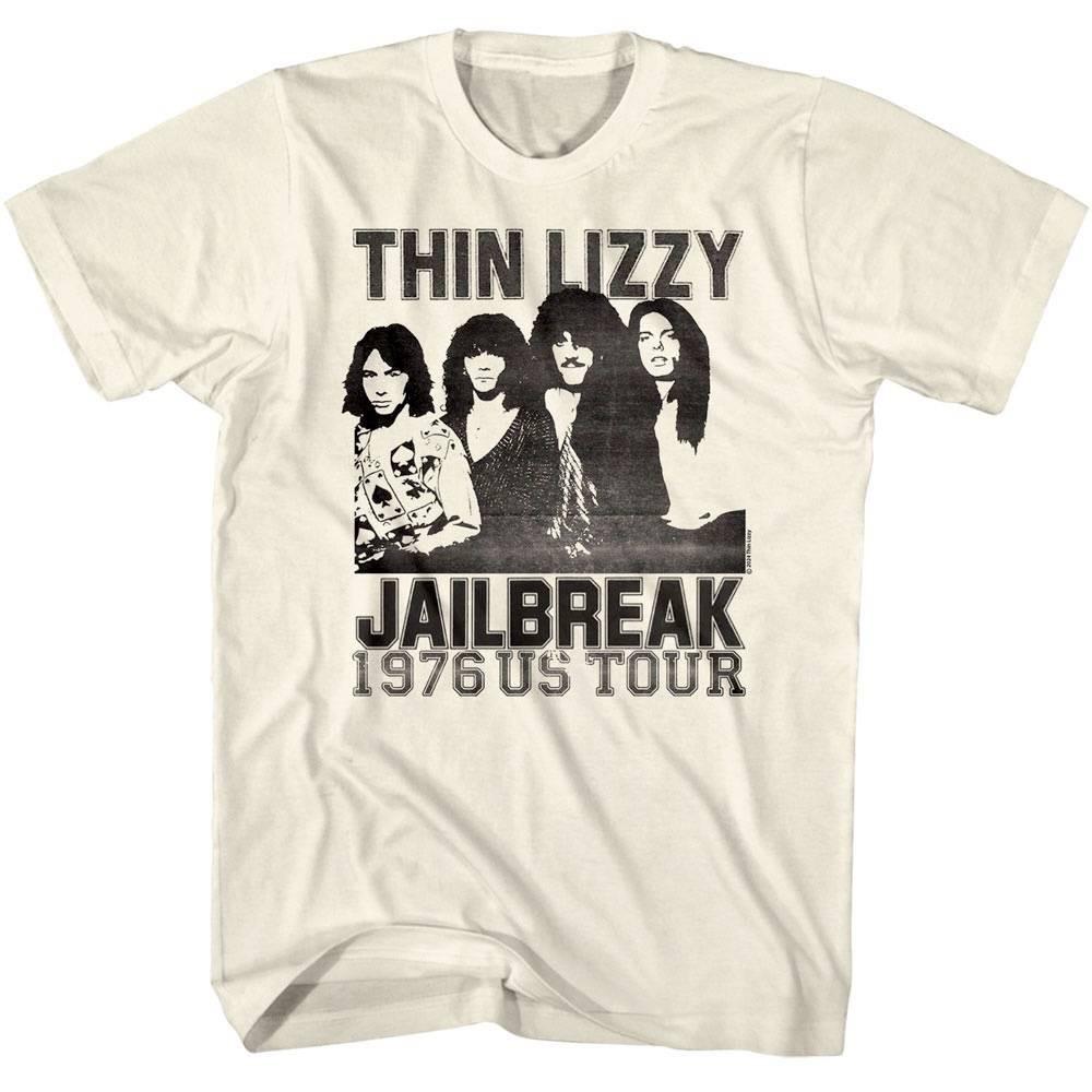 Thin Lizzy Jailbreak 1976 US Tour Men T Shirt XXXXL