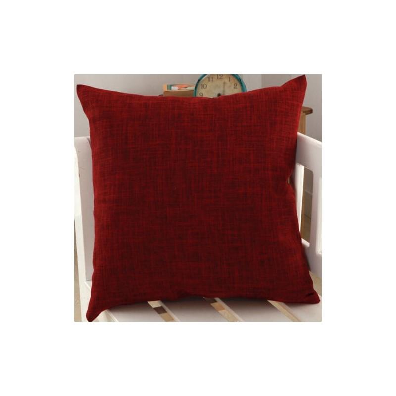 Luxurious Plain Solid Color Throw Pillow Case For Home Decor Linen Cotton Cushion Cover