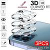 1/3/5 Pcs Camera Lens Protector Glass For iPhone 13 Pro Max Mini Camera Protective Glass Film For iPhone 16 15 14 Pro Max Plus