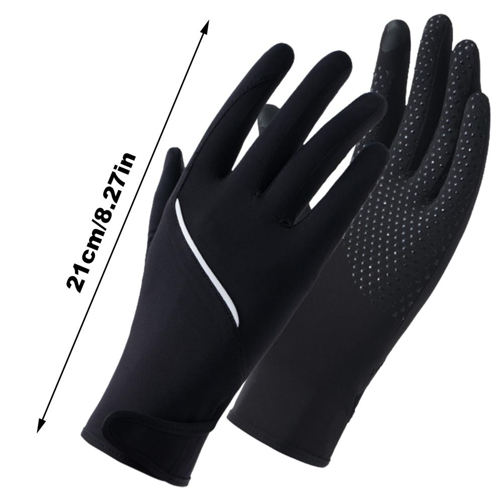Gants de Conduite UV pour Femmes Gants Rafraîchissants en Soie Glacée Protection Solaire Gants Fil Nuage Rafraîchissants Soleil UV Pour Conduite Cyclisme