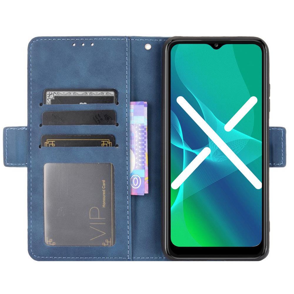 Flip Case for Realme C11 2021 / C20 / C20A, Card Slot, Blue