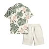Men's Casual Lightweight Breathable Short-Sleeve Shirt And Shorts Set