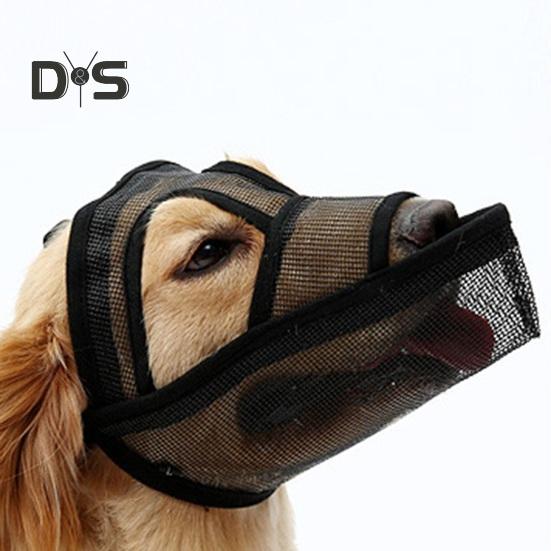 Breathable Mesh Dog Muzzle Anti Bark Pet Mouth Cover Prevent Biting Chewing Dog Training Muzzle for Walking Grooming