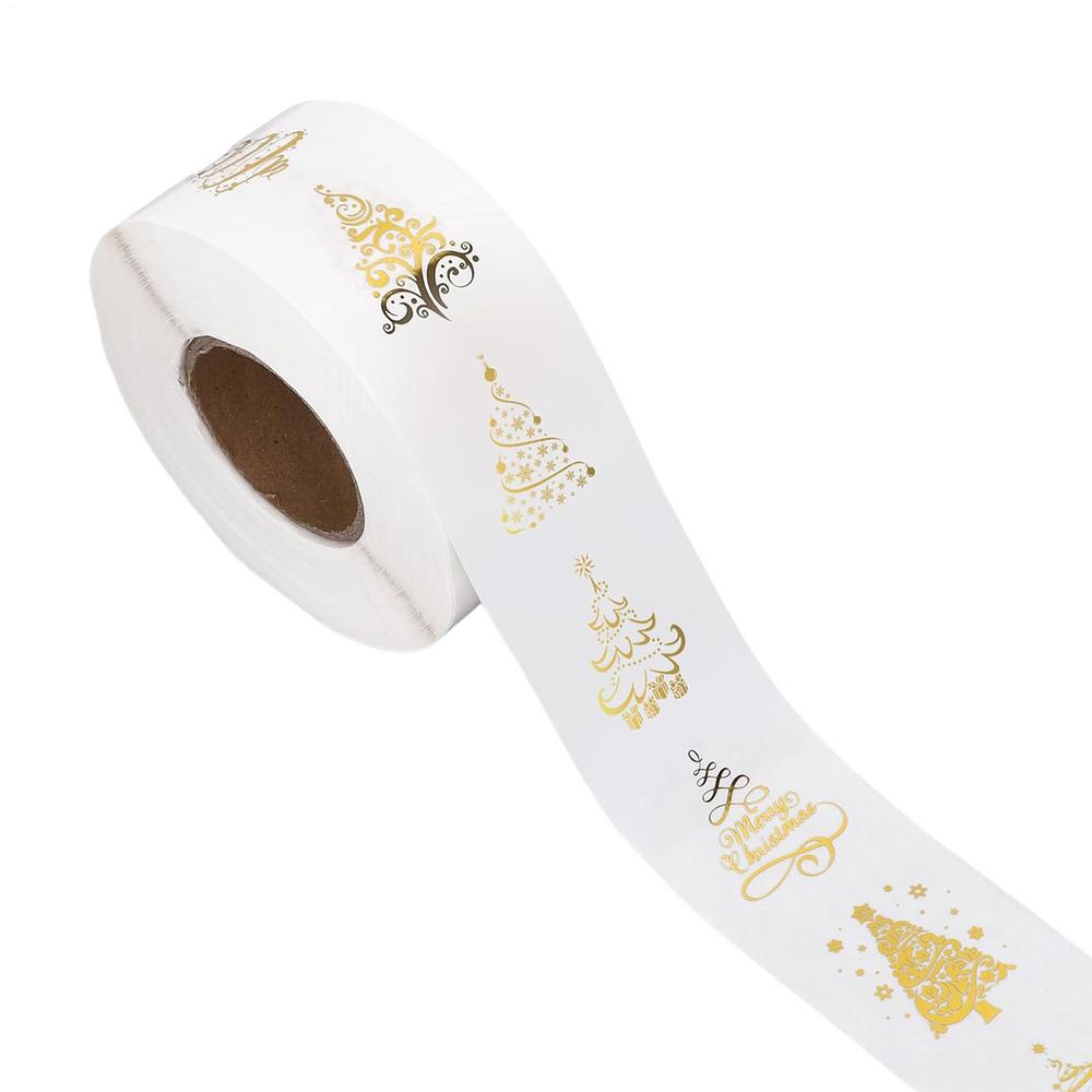 

Рождественские наклейки для открыток 500 штук прозрачные наклейки с елкой 1 дюйм самоклеящиеся прозрачные рождественские наклейки для конвертов для взрослых студентов other золотой