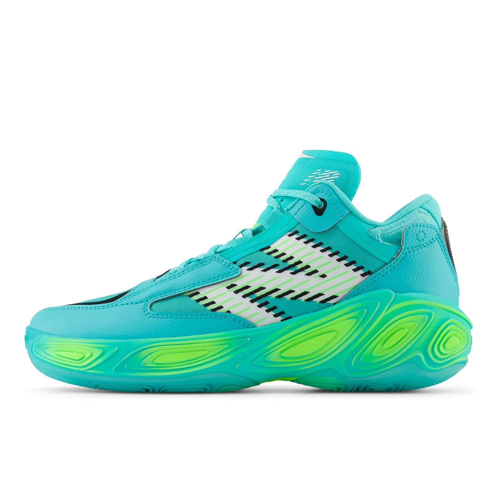 

New Balance Fresh Foam BB v2 Basketball Shoes Wide H2 Size 2E (BBFRSH), Lightweight, Fit, (CYBER JADE), 27.5 cm,