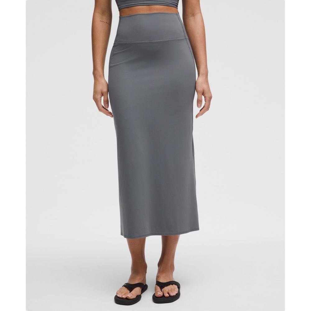 

Lululemon Nulu Slim Fit High Rise Maxi Skirt Solar Grey XXXS