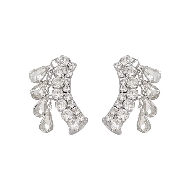 Light Luxury Vintage Chinese Style Water Drop Tassel Dangle Earrings For Women